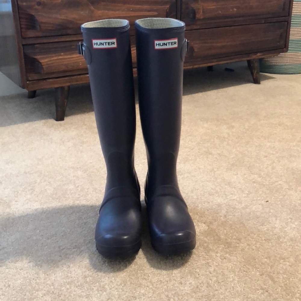 Hunter purple rain boots uk 6, us 9M EU 39